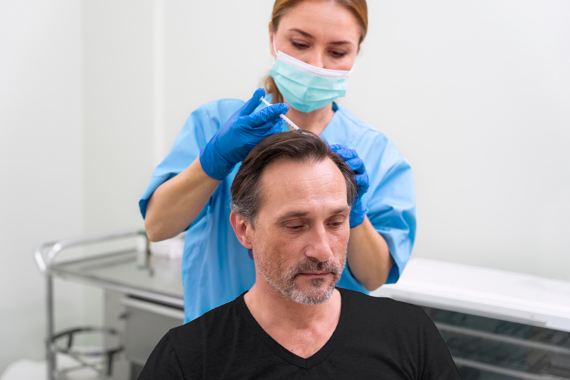 greffe de cheveux après 1 mois